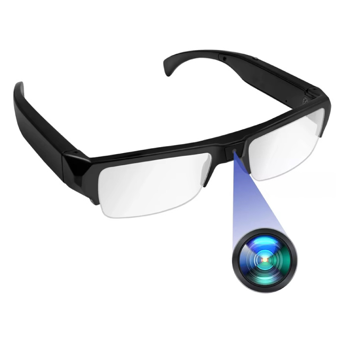 Stuff Certified® Videocámara con gafas - Cámara de seguridad DVR con gafas HD 1080p