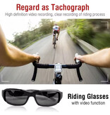 Stuff Certified® Videocámara con gafas de sol - Cámara DVR con grabadora de vídeo HD 1080p - Negra