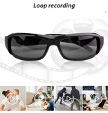 Stuff Certified® Okulary przeciwsłoneczne Kamera - Kamera DVR Rejestrator wideo Okulary HD 1080p - Czarny