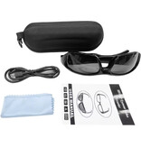 Stuff Certified® Okulary przeciwsłoneczne Kamera - Kamera DVR Rejestrator wideo Okulary HD 1080p - Czarny