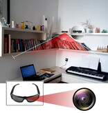 Stuff Certified® Okulary przeciwsłoneczne Kamera - Kamera DVR Rejestrator wideo Okulary HD 1080p - Czarny