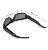 Stuff Certified® Okulary przeciwsłoneczne Kamera - Kamera DVR Rejestrator wideo Okulary HD 1080p - Czarny