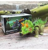 Stuff Certified® Dinosaure jouet électrique - Robot Triceratops Dino - Vert