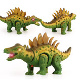 Stuff Certified® Elektryczna Zabawka Dinozaur - Stegozaur Dino Robot - Zielony