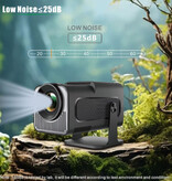 Salange HY320 Mini Projektor - 300 ANSI Lumenów - Odtwarzacz multimedialny do ekranu domowego Beamer - Czarny