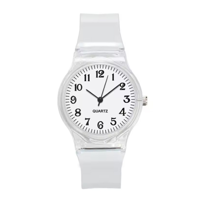 Orologio Jelly da donna - Movimento al quarzo Cinturino in silicone - Bianco