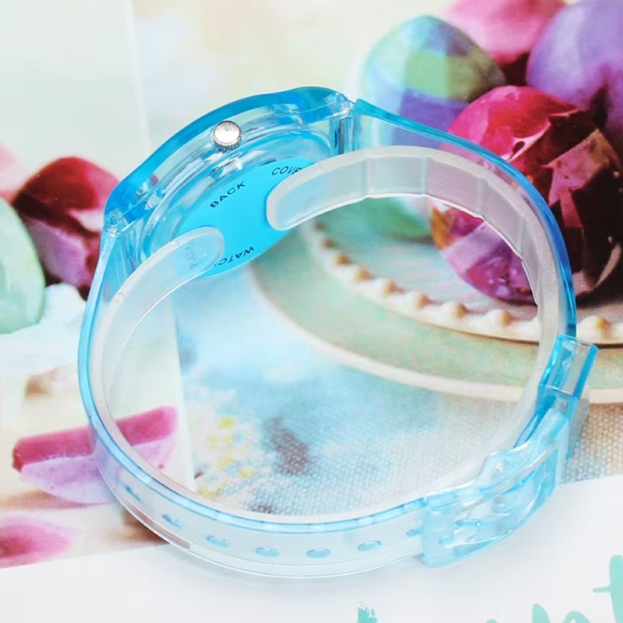 Stuff Certified® Jelly Horloge voor Dames - Kwarts Uurwerk Silicoon Bandje - Wit
