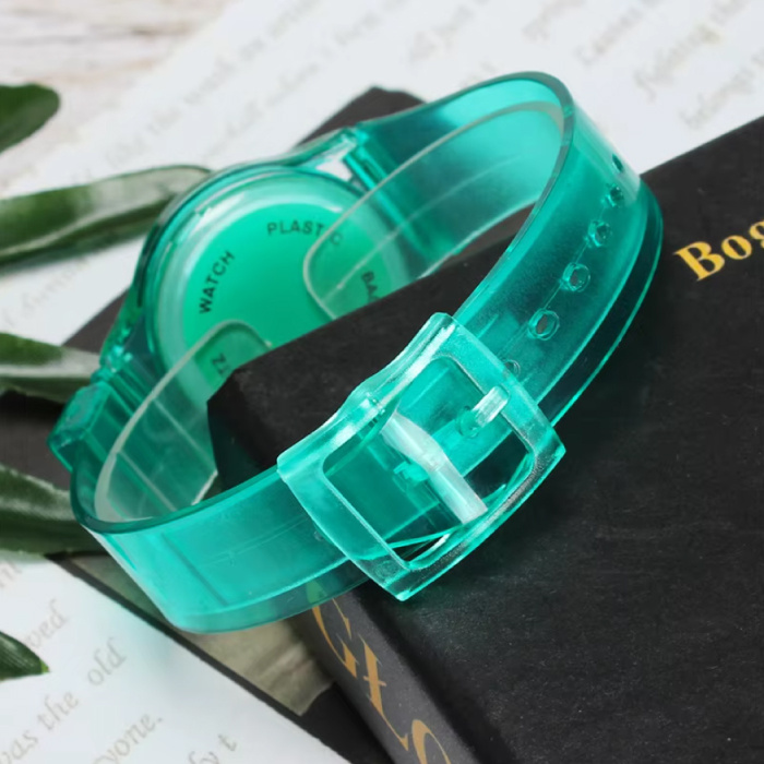 Stuff Certified® Jelly Horloge voor Dames - Kwarts Uurwerk Silicoon Bandje - Wit