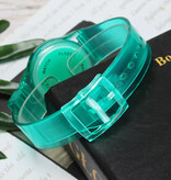 Stuff Certified® Orologio Jelly da donna - Movimento al quarzo Cinturino in silicone - Azzurro