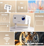 Magcubic Mini proiettore L018 - 650 lumen ANSI - Screen Mirroring Beamer Home Media Player - Bianco
