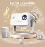 Magcubic L018 Mini Projector - 650 ANSI Lumen - Screen Mirroring Beamer Home Media Player - White
