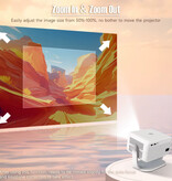 Magcubic Miniproyector L018 - 650 lúmenes ANSI - Proyector con función de duplicación de pantalla y reproductor multimedia doméstico - Blanco