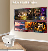Magcubic Mini proiettore L018 - 650 lumen ANSI - Screen Mirroring Beamer Home Media Player - Bianco