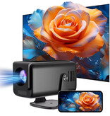 Salange Miniproyector HP320 - 390 lúmenes ANSI - Duplicador de pantalla, reproductor multimedia doméstico - Negro