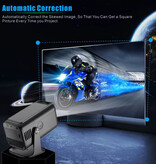Salange Miniproyector HP320 - 390 lúmenes ANSI - Duplicador de pantalla, reproductor multimedia doméstico - Negro