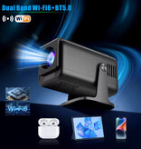 Salange Miniproyector HP320 - 390 lúmenes ANSI - Duplicador de pantalla, reproductor multimedia doméstico - Negro