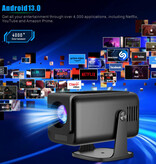 Salange Miniproyector HP320 - 390 lúmenes ANSI - Duplicador de pantalla, reproductor multimedia doméstico - Negro