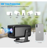 Salange Miniproyector HP320 - 390 lúmenes ANSI - Duplicador de pantalla, reproductor multimedia doméstico - Negro