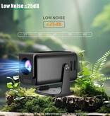 Salange Miniproyector HP320 - 390 lúmenes ANSI - Duplicador de pantalla, reproductor multimedia doméstico - Negro