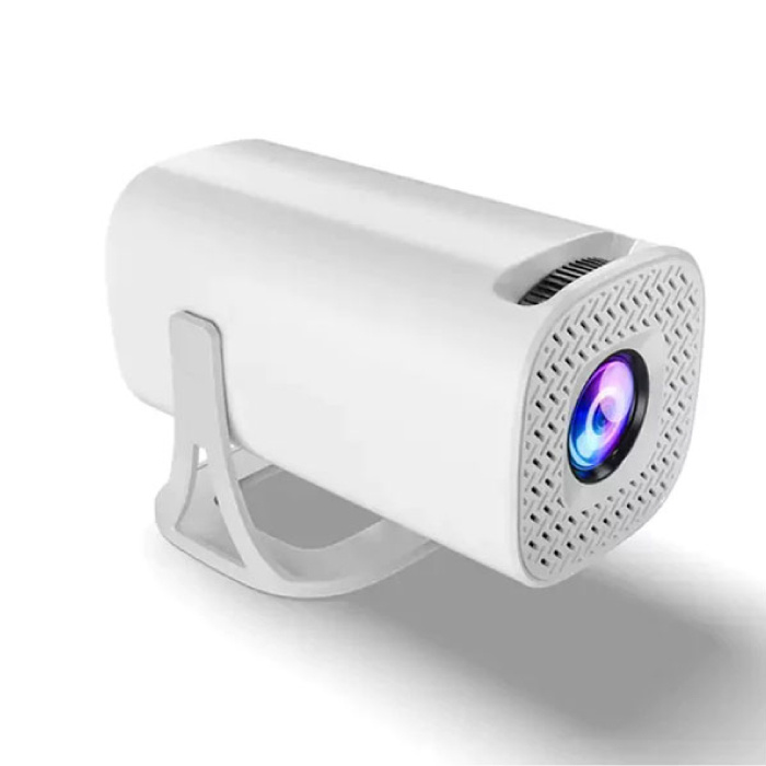 Proyector S40 Max - 8000 lúmenes - Android 11 - Duplicación de pantalla - Reproductor multimedia para el hogar - Blanco