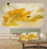 Salange S40 Max Projector - 8000 Lumen - Android 11 Screen Mirroring Beamer Home Media Player - White
