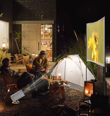 Salange S40 Max Projector - 8000 Lumen - Android 11 Screen Mirroring Beamer Home Media Player - White