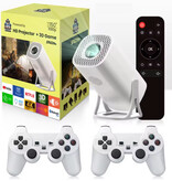 Salange S40 Max Projector - 8000 Lumen - Android 11 Screen Mirroring Beamer Home Media Player - White