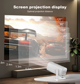 Salange S40 Max Projektor – 8000 Lumen – Android 11 Screen Mirroring Beamer Home Media Player – Weiß