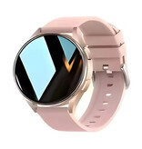 Lige Smart Watch 6 - 1.44" Screen - Sports Health Tracker Watch Smartwatch - Silicone Strap - Pink