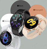 Lige Smartwatch 6 - Ekran 1,44" - Sportowy zegarek monitorujący stan zdrowia Smartwatch - Pasek silikonowy - Biały