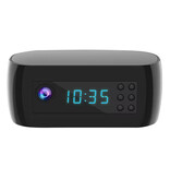 CUGUU Camera Alarm Clock - 4K WiFi Clock - Smart Home Security Night Vision Motion Detection - Black