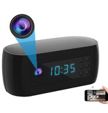 CUGUU Camera Alarm Clock - 4K WiFi Clock - Smart Home Security Night Vision Motion Detection - Black