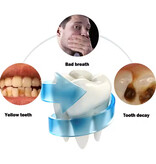 BALASHOV Cepillo de dientes sónico tipo U con cabezal adicional - Cabezal de silicona eléctrico de 360° - Negro
