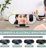 Virwir Camera Wekker - 1080p WiFi Klok met Laser Projectie - Smart Home Security Night Vision Motion Detection - Zwart