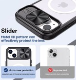 Stuff Certified® Etui z ładowaniem bezprzewodowym do iPhone'a 12 Pro - z przesuwaną kamerą - Bumper Cover do Magsafe - czerwony