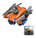 Kmoist Dron RC M2s con cámara dual 8K - Cuadricóptero WiFi con función de evasión de obstáculos - Naranja