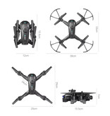 Kmoist M2s RC Drone with 8K Dual Camera - WiFi Quadcopter with Obstacle Avoidance - Black