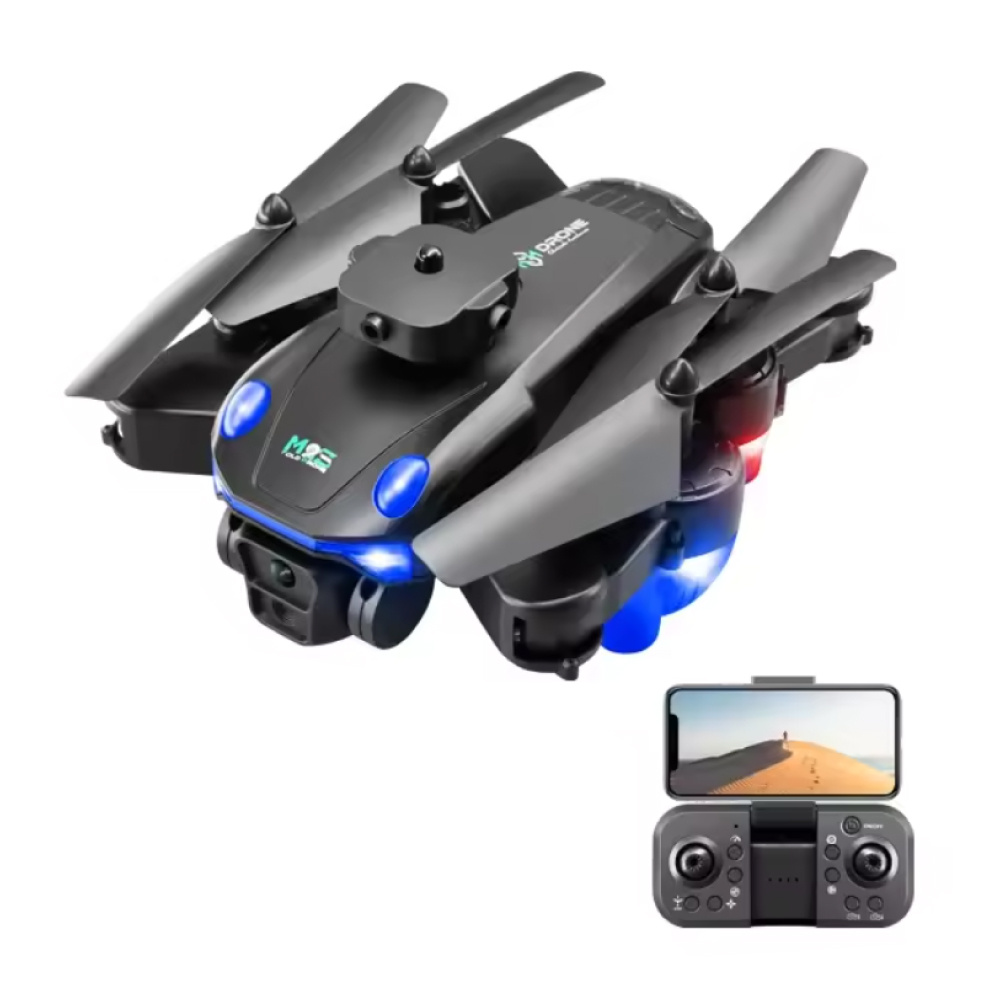 Kmoist Dron M2s RC z podwójną kamerą 8K - WiFi Quadcopter z systemem omijania przeszkód - czarny