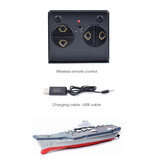 Kmoist Mini portaerei RC con telecomando - Nave giocattolo elettrica impermeabile