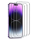 Stuff Certified® Protector de pantalla para iPhone 16 (paquete de 4) - Película de vidrio templado