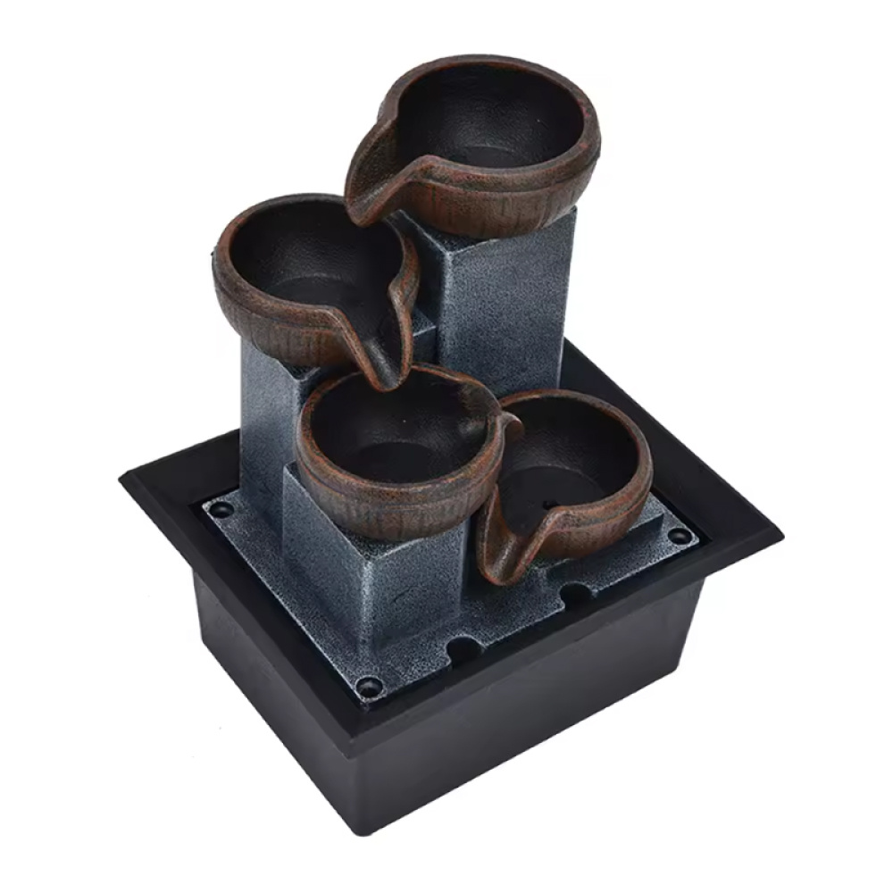 Stuff Certified® Ozdobny wodospad nowoczesny - dekoracja żywiczna fontanny Feng Shui