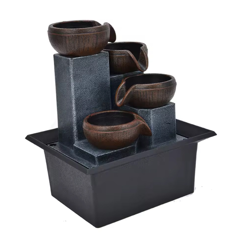 Stuff Certified® Cascata ornamentale moderna - Fontana Feng Shui in resina decorativa