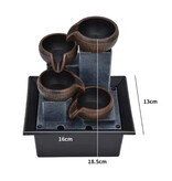 Stuff Certified® Cascata ornamentale moderna - Fontana Feng Shui in resina decorativa