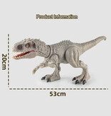 Stuff Certified® Dinosaur (Indominus Rex) - Electric Moving Toy Dino Robot - White