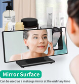 Stuff Certified® Cyfrowy Budzik z Projekcją - Budzik Temperaturowy Kalendarz LED Obrót Projekcja - Czarny Czerwony