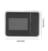 FangNymph Digital Alarm Clock with Projection - Alarm Clock Temperature Hygrometer - Black