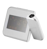 FangNymph Digitaler Wecker mit Projektion - Wecker Temperatur Hygrometer - Schwarz