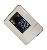FangNymph Digitale Wekker met Projectie - Alarm Klok Temperatuur Hygrometer - Wit