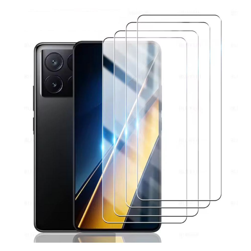 Stuff Certified® Protector de pantalla de vidrio templado para Xiaomi Poco M4 (5G) (paquete de 4)