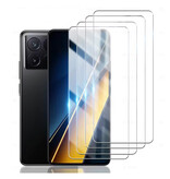 Stuff Certified® Lot de 4 protections d'écran en verre trempé pour Xiaomi Poco M5